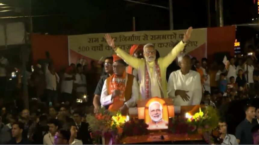 PM Modi Roadshow in Patna