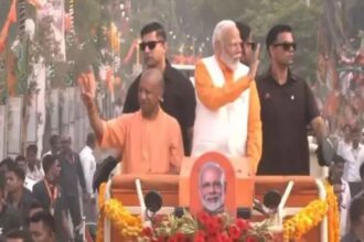 PM Modi Road show in Varanasi