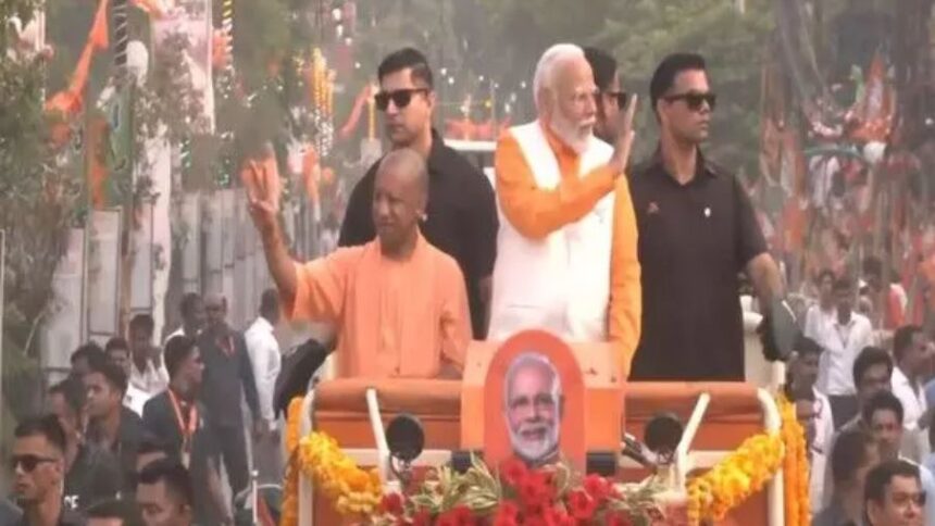 PM Modi Road show in Varanasi